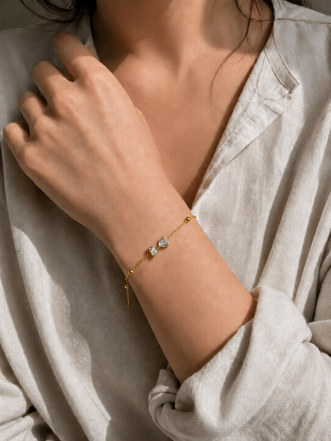 Bracciale Fiocco con Zirconi