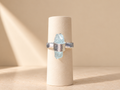 Anello Acquamarina Grezza