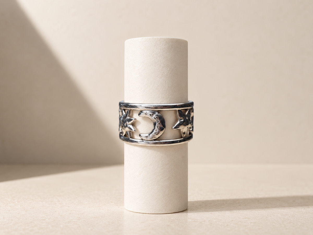 Anello Luna e Stelle