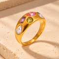 Anello Mosaico di Cristalli