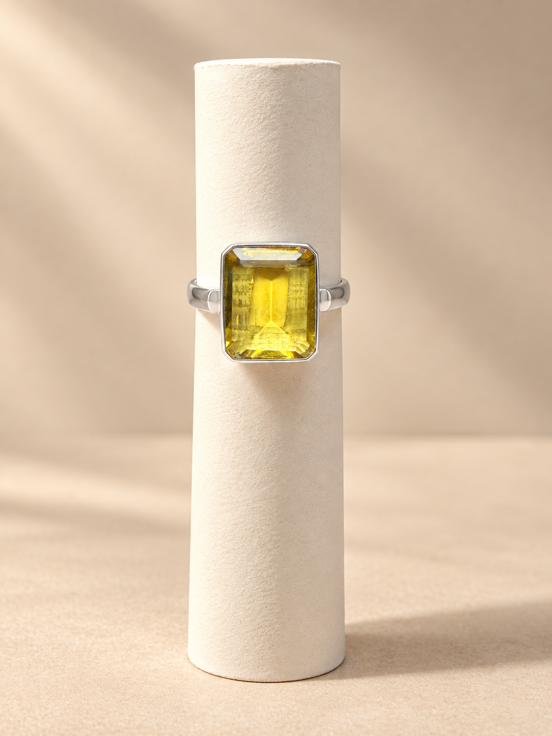 Anello Quarzo Limone