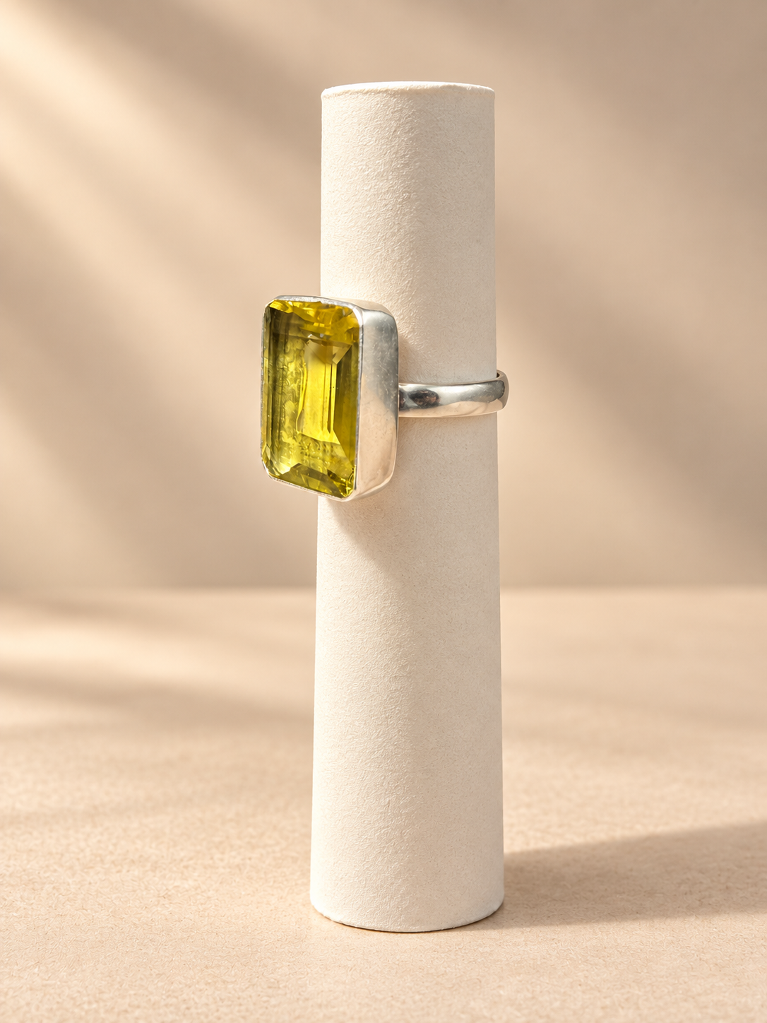 Anello Quarzo Limone