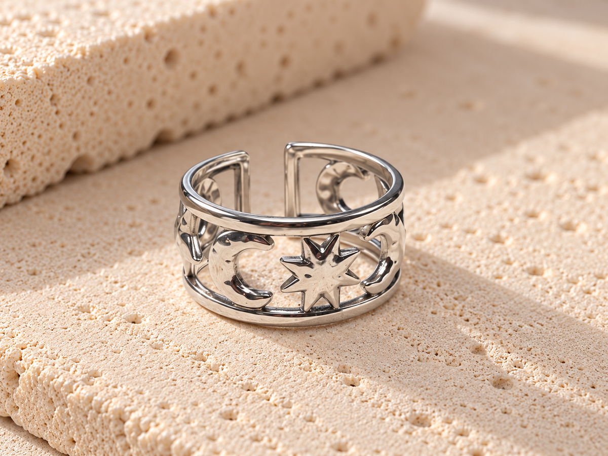 Anello Luna e Stelle