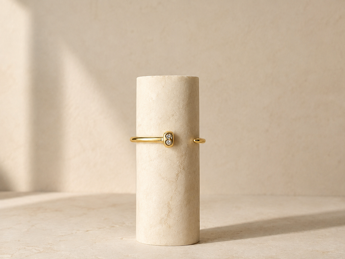 Anello Chiodo con Zirconi