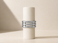 Anello Tre Fasce con Zirconi