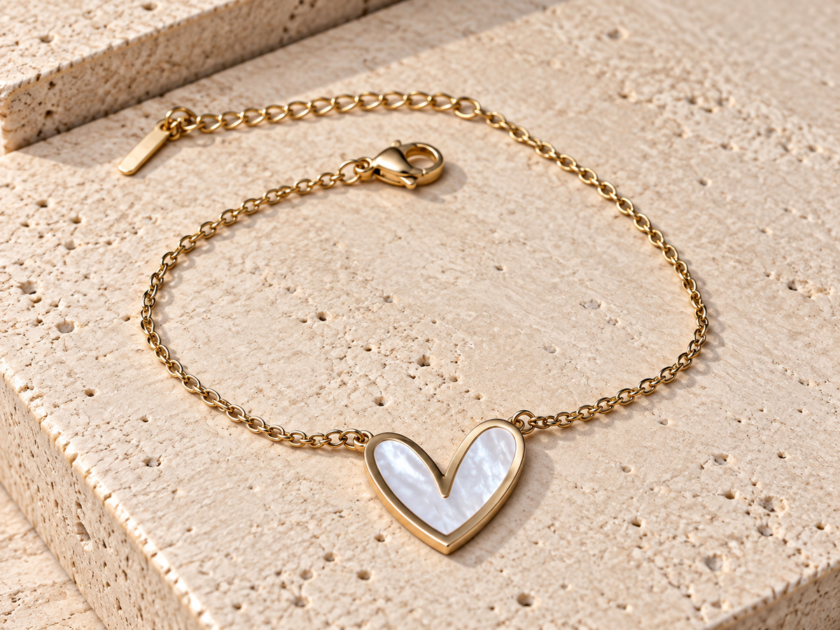 Bracciale Cuore Madreperla