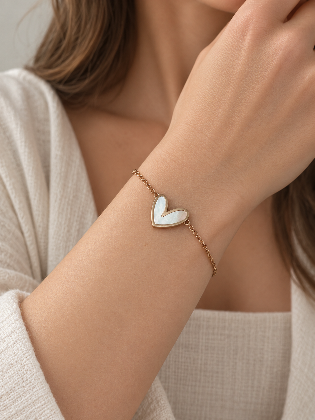 Bracciale Cuore Madreperla
