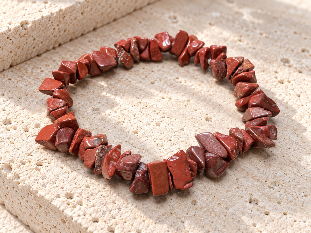Bracciale Diaspro Rosso Chips