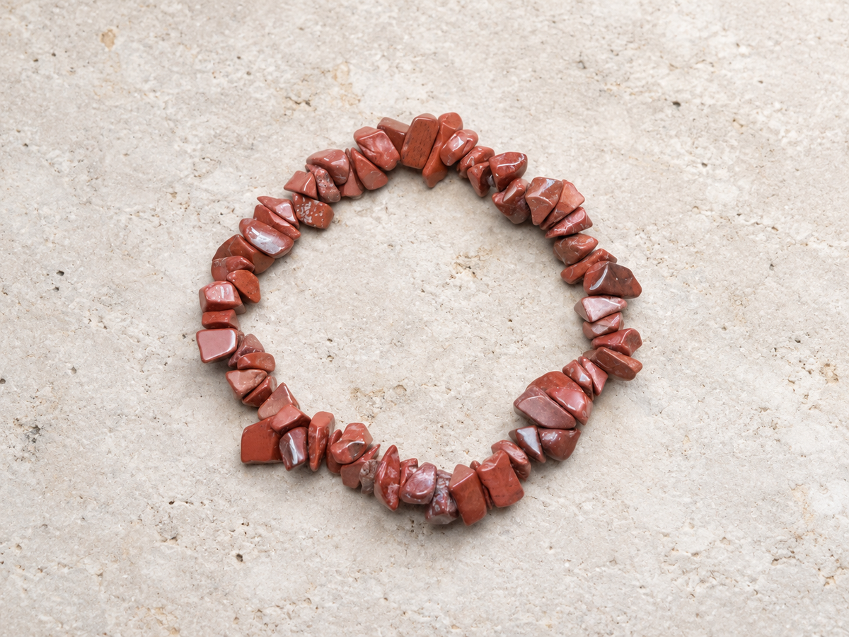Bracciale Diaspro Rosso Chips