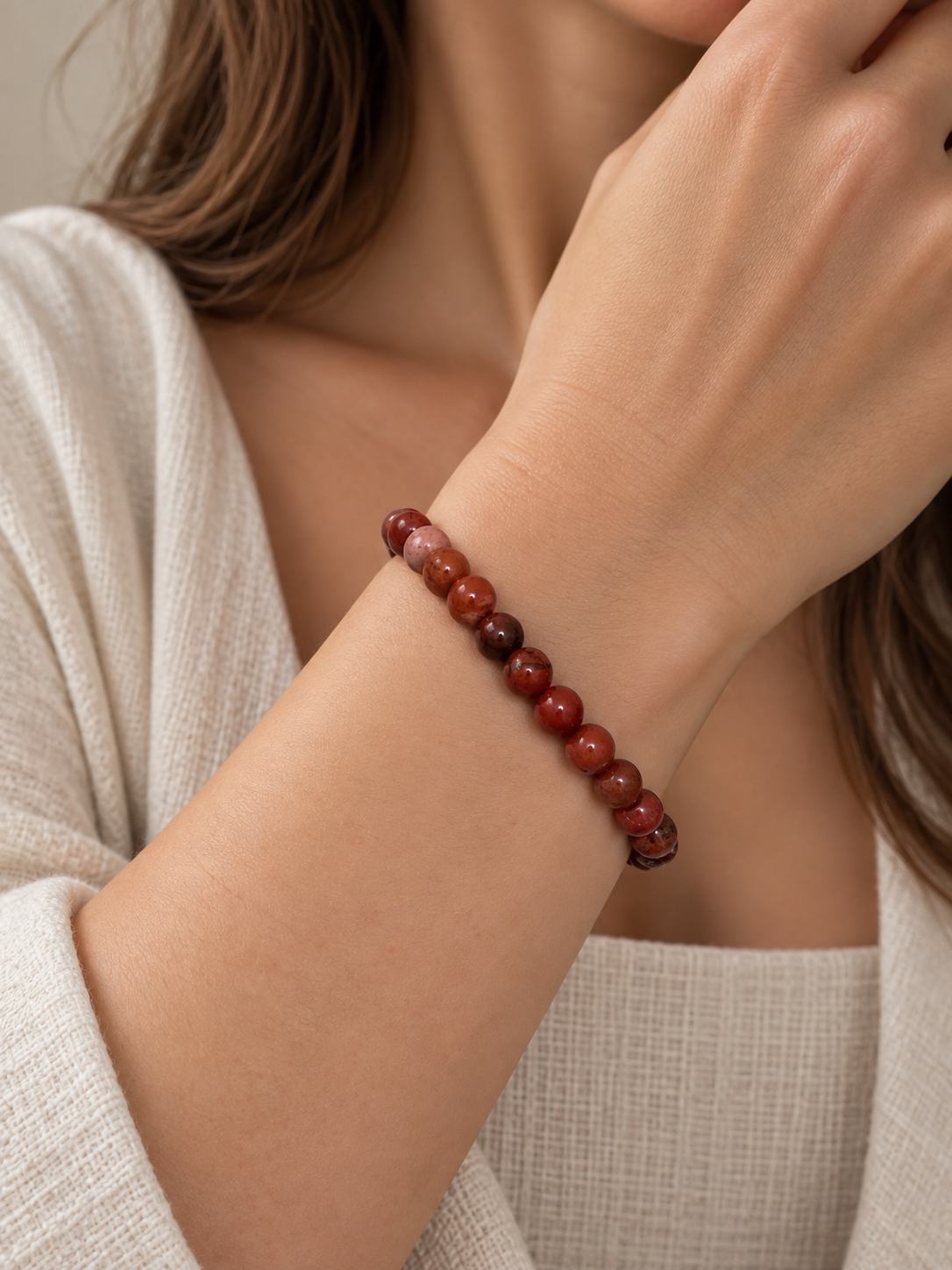 Bracciale Diaspro Rosso