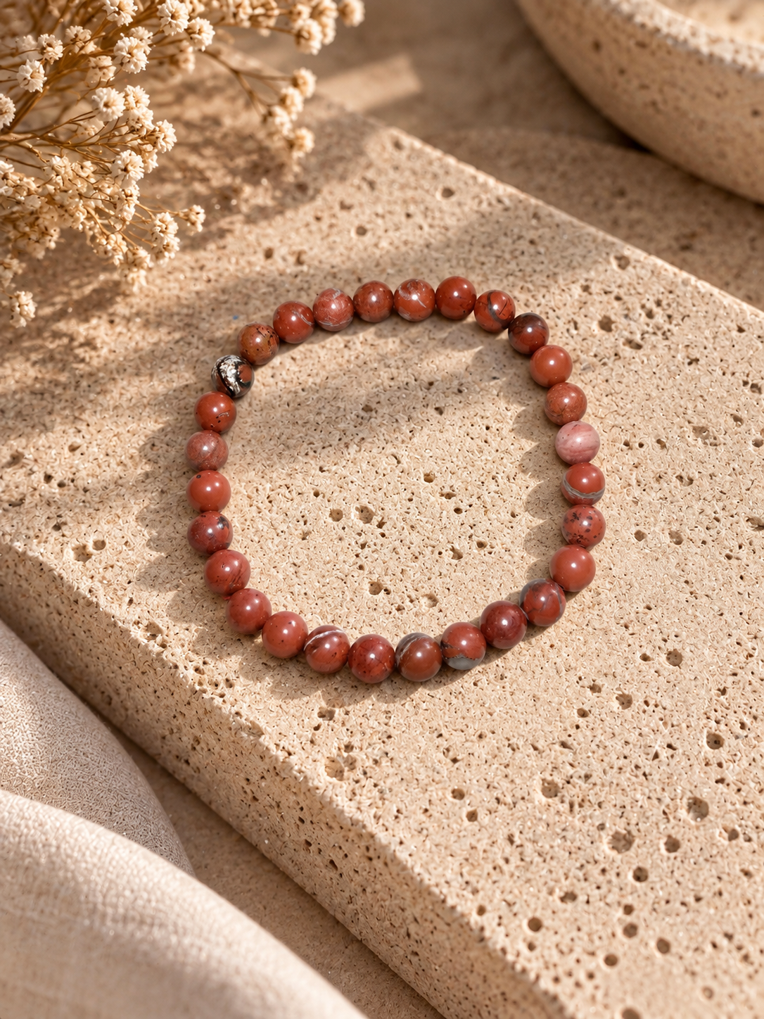 Bracciale Diaspro Rosso