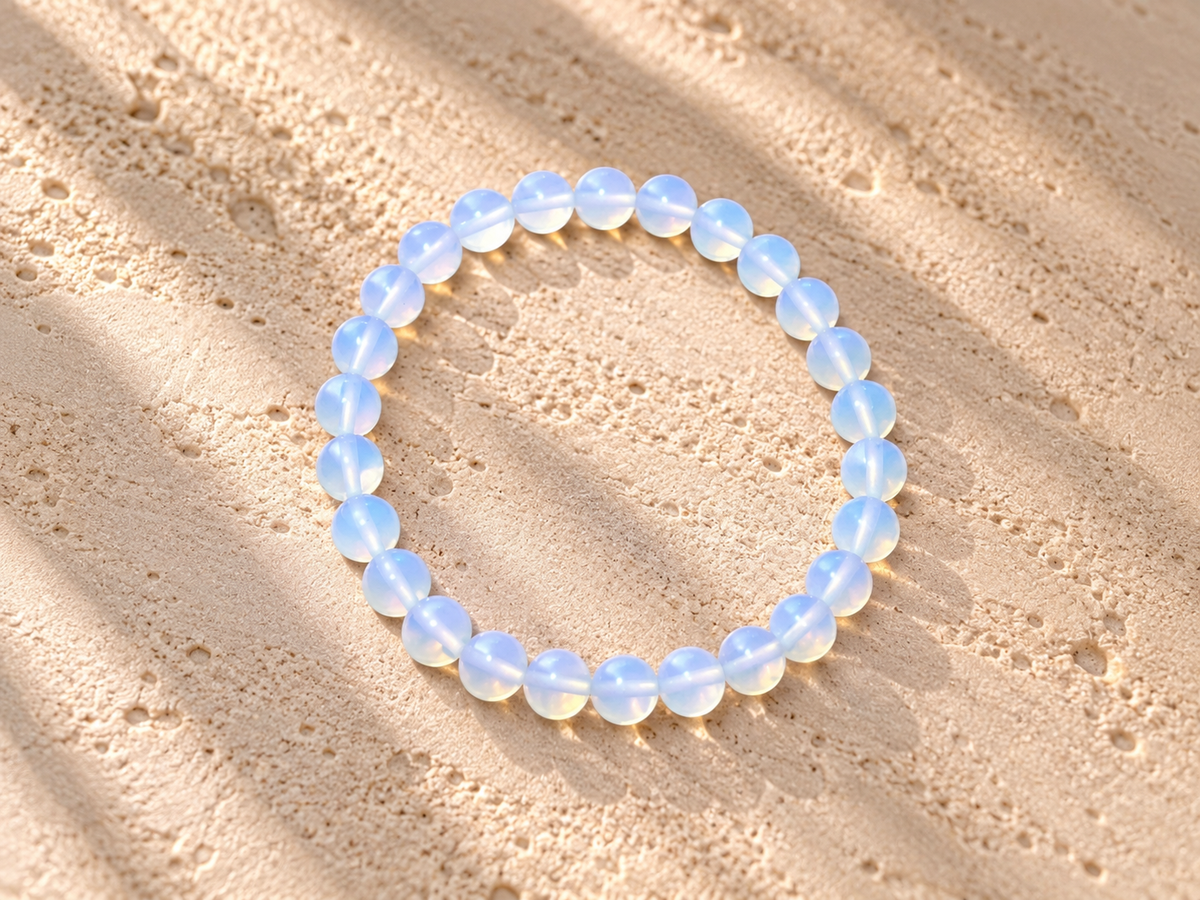 Bracciale Opale Bianco