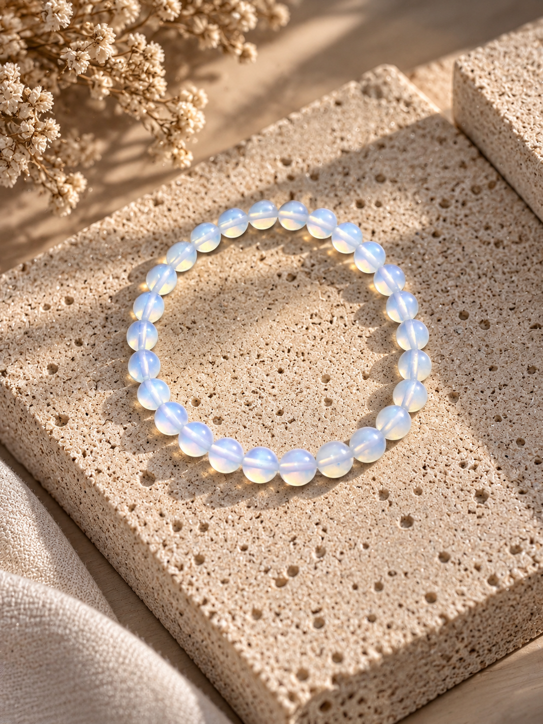 Bracciale Opale Bianco