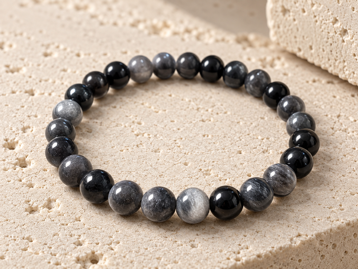 Bracciale Ossidiana Argento