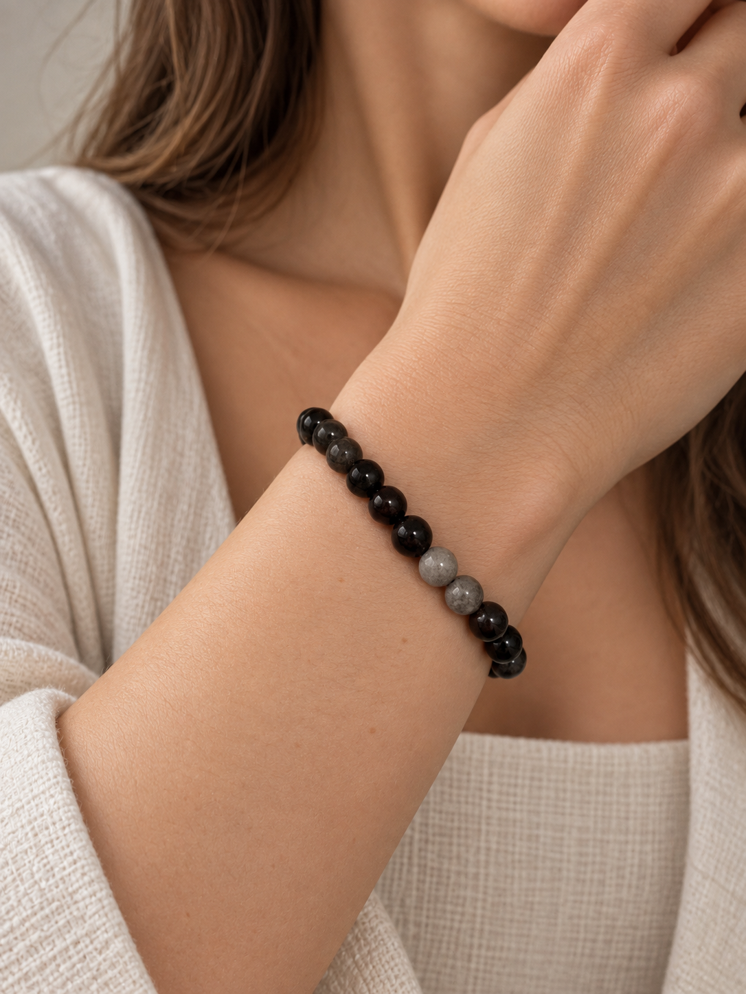 Bracciale Ossidiana Argento