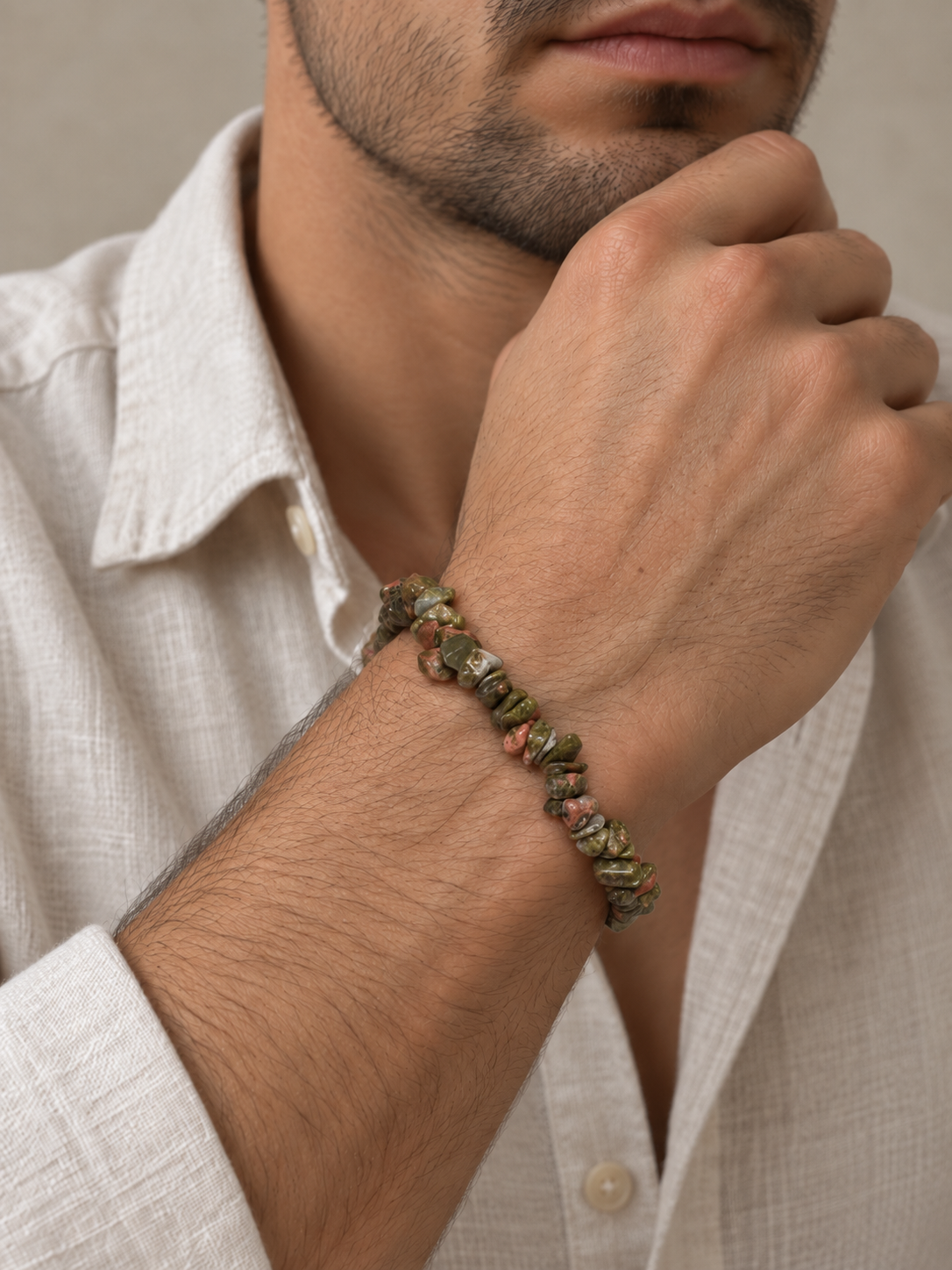 Bracciale Unakite Chips