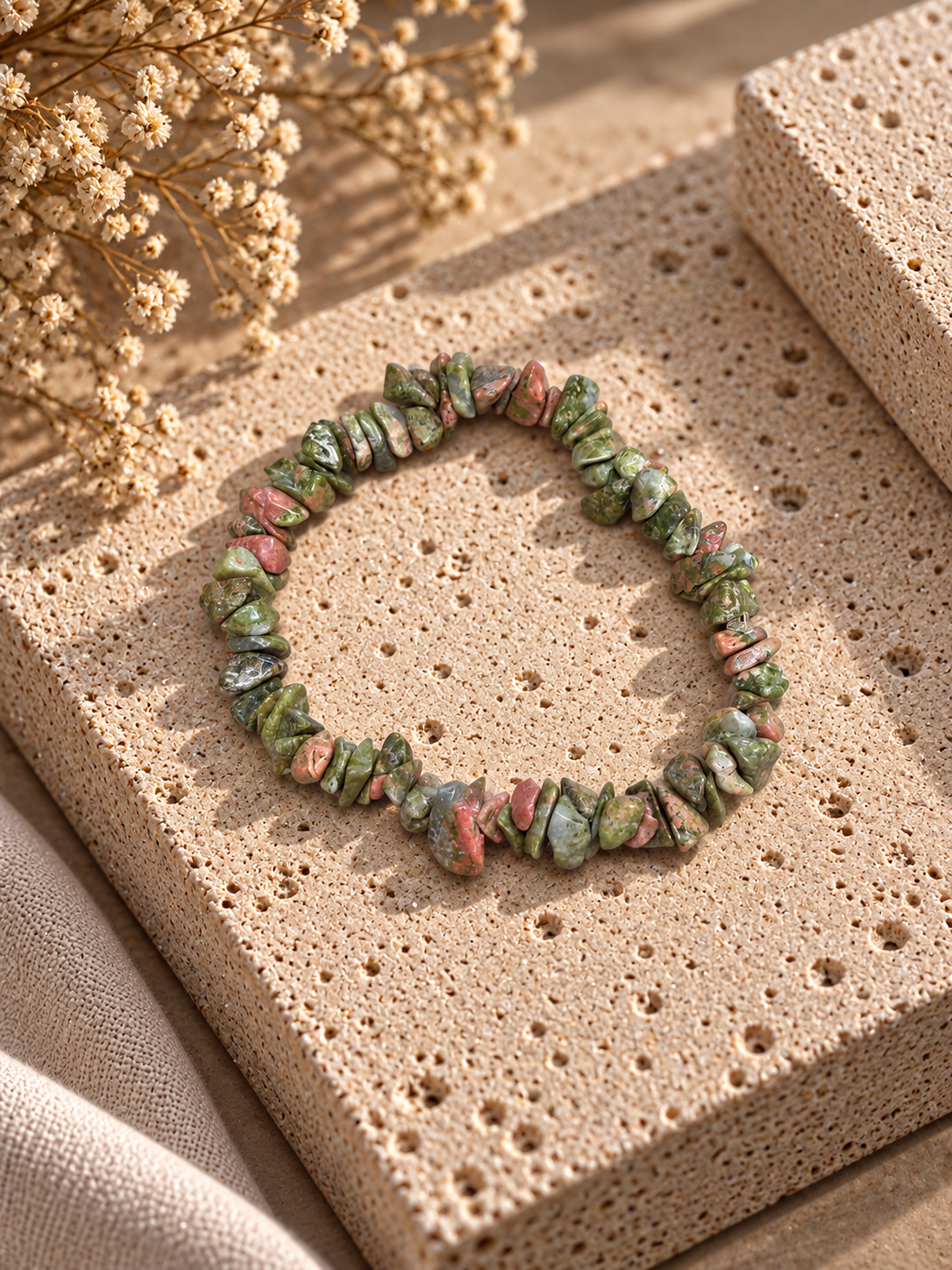Bracciale Unakite Chips