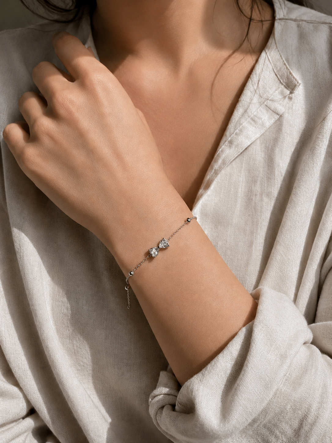 Bracciale Fiocco con Zirconi