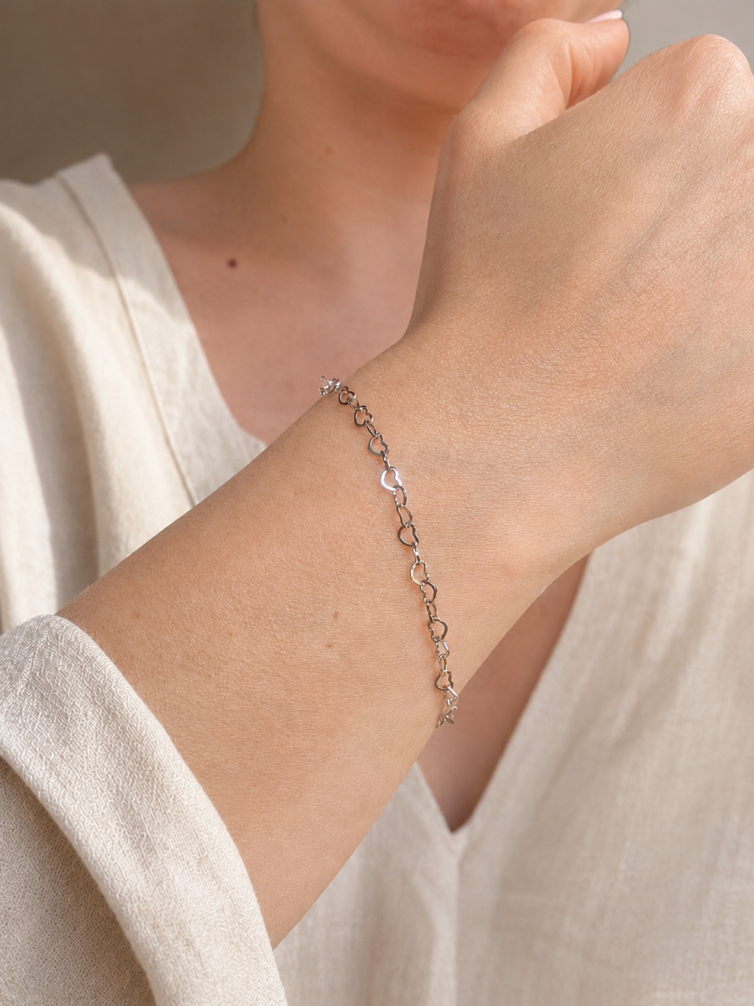 Bracciale Maglie Cuore