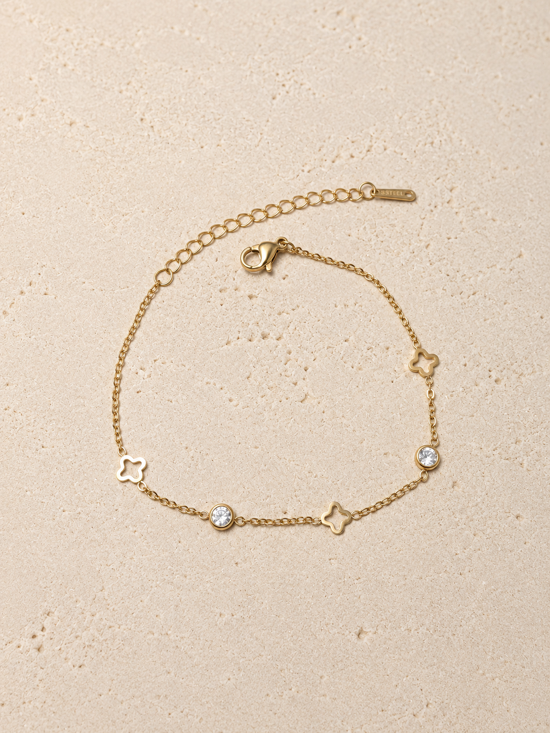 Bracciale Quadrifogli e Zirconi