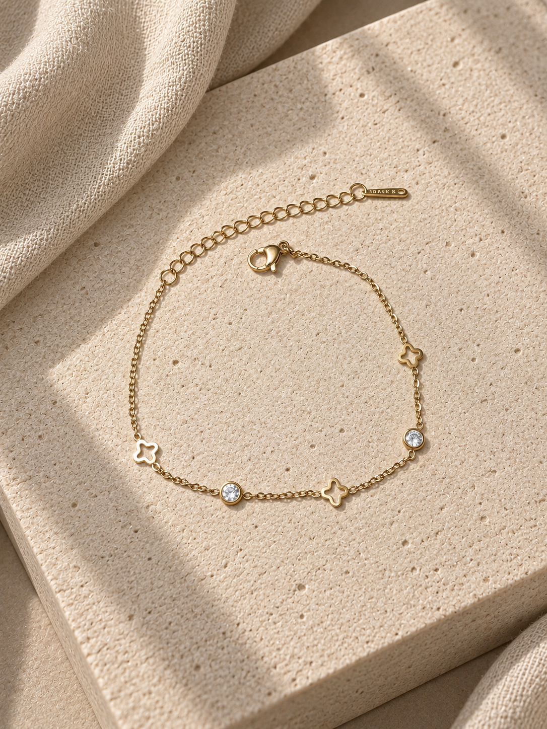 Bracciale Quadrifogli e Zirconi