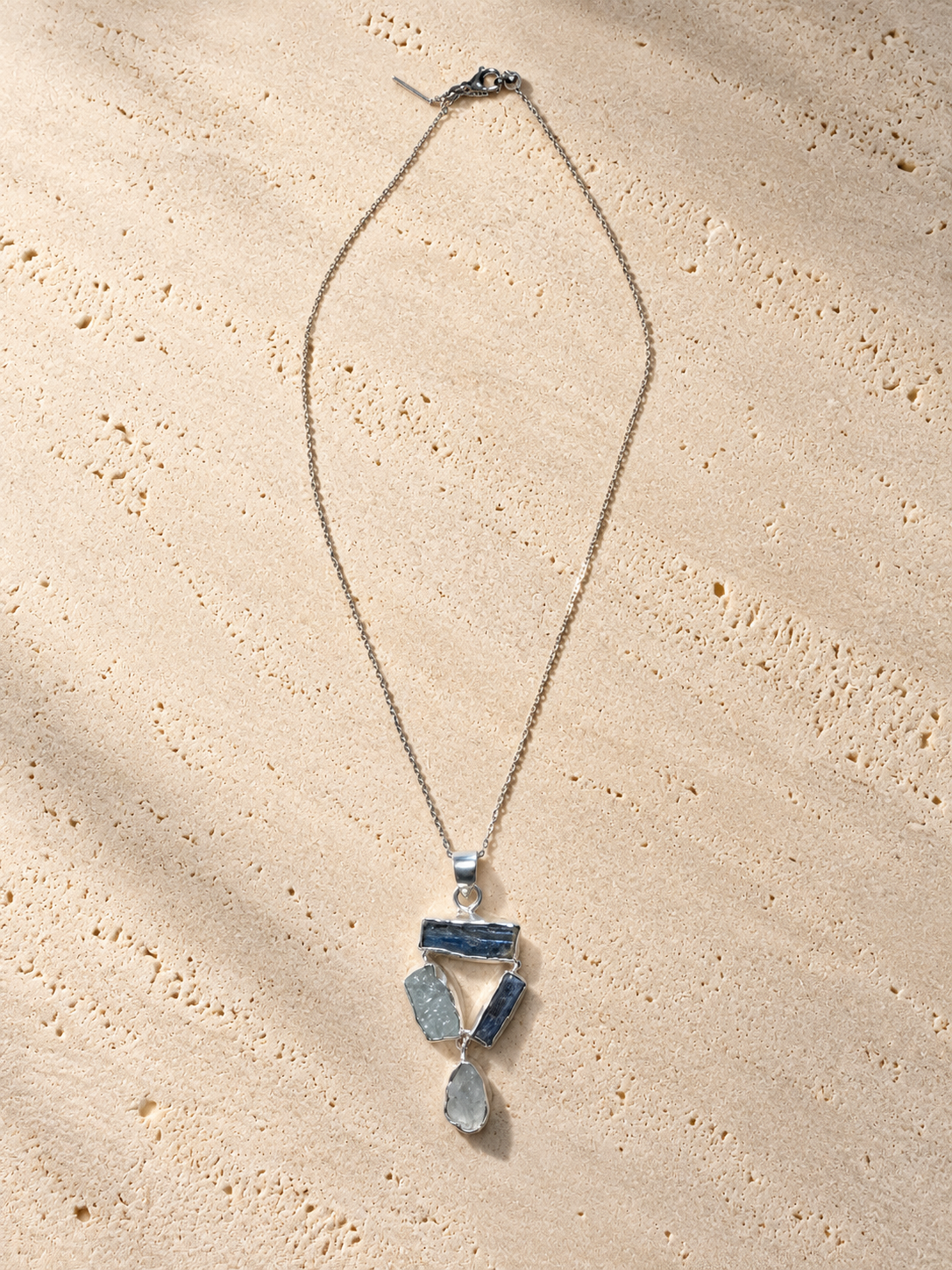 Collana Acquamarina Grezza