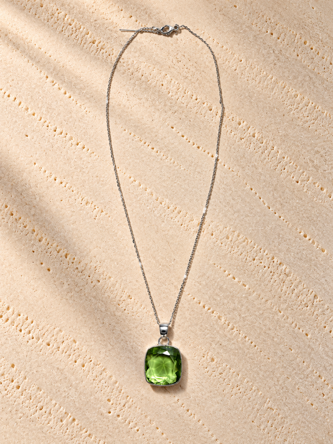 Collana Cushion Ametista Verde