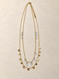 Collana Doppio Filo Cuori e Cristalli