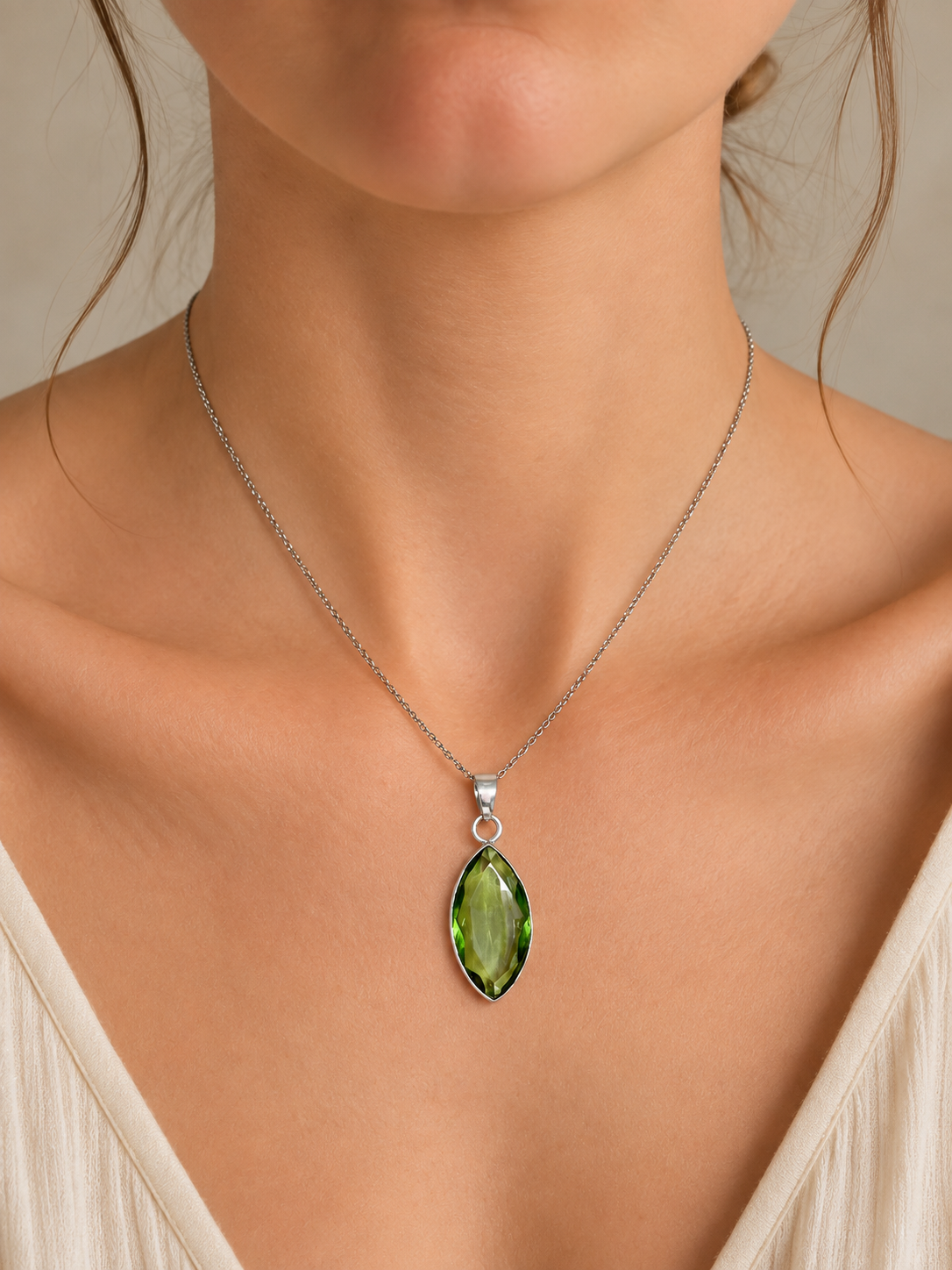 Collana Marquise Ametista Verde