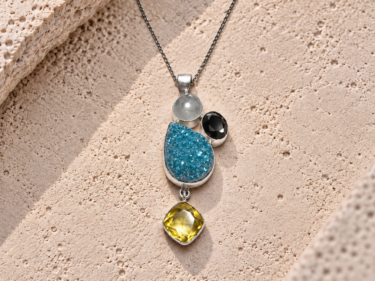 Collana Quattro Pietre