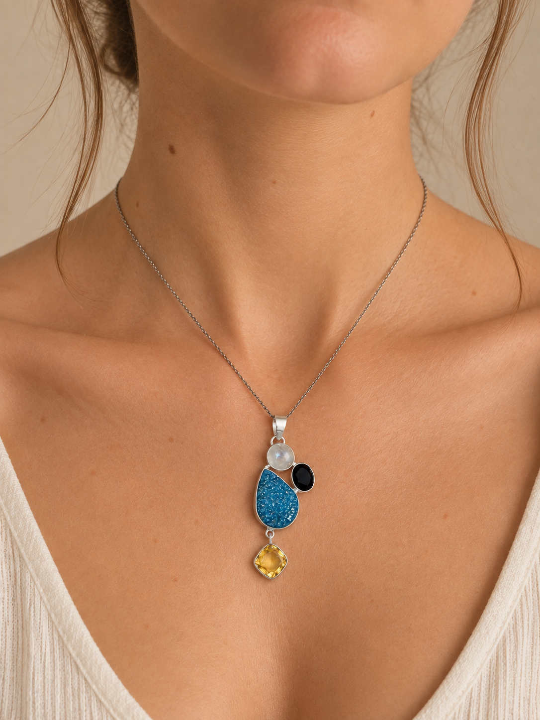 Collana Quattro Pietre